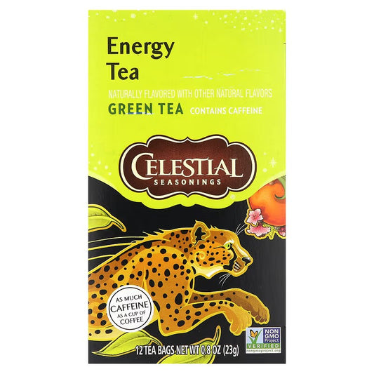 Celestial Seasonings, Energy Tea, Green Tea, 12 Tea Bags