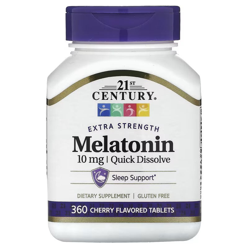 21st Century, Quick Dissolve Melatonin, Cherry, 10 mg