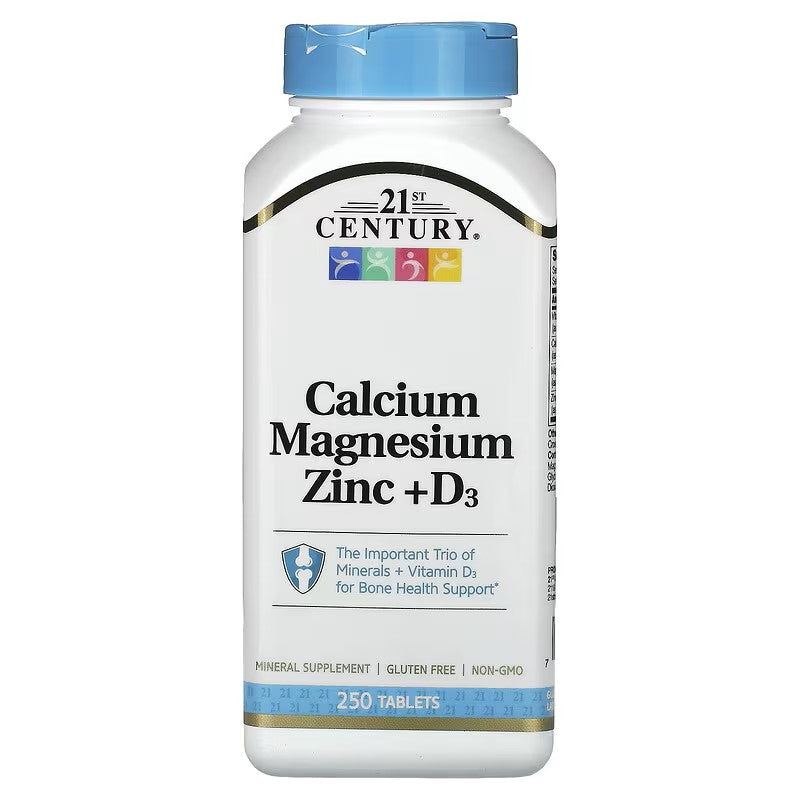 21st Century, Calcium Magnesium Zinc + D3