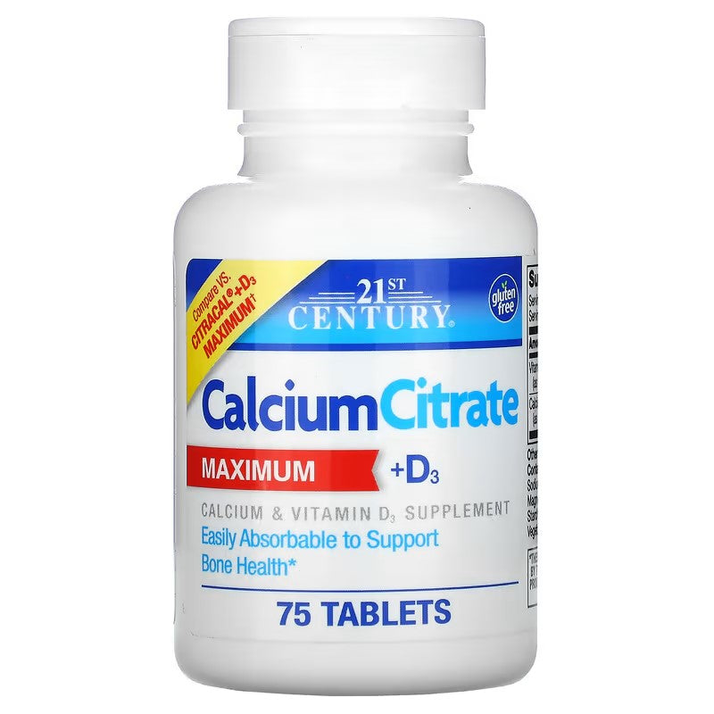 21st Century, Calcium Citrate + D3 Maximum