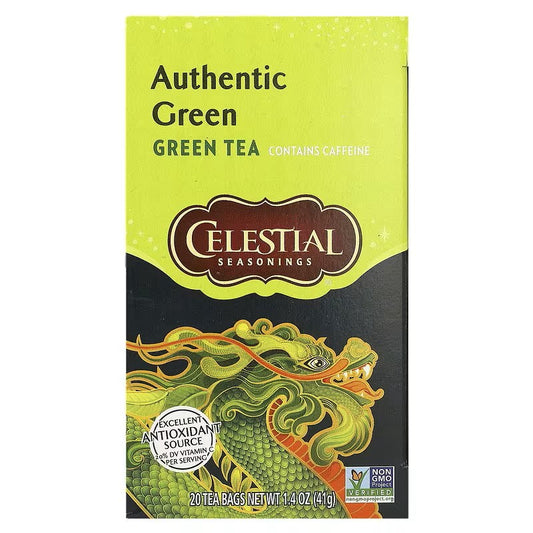 Celestial Seasonings, Authentic Green Tea, 20 Tea Bags