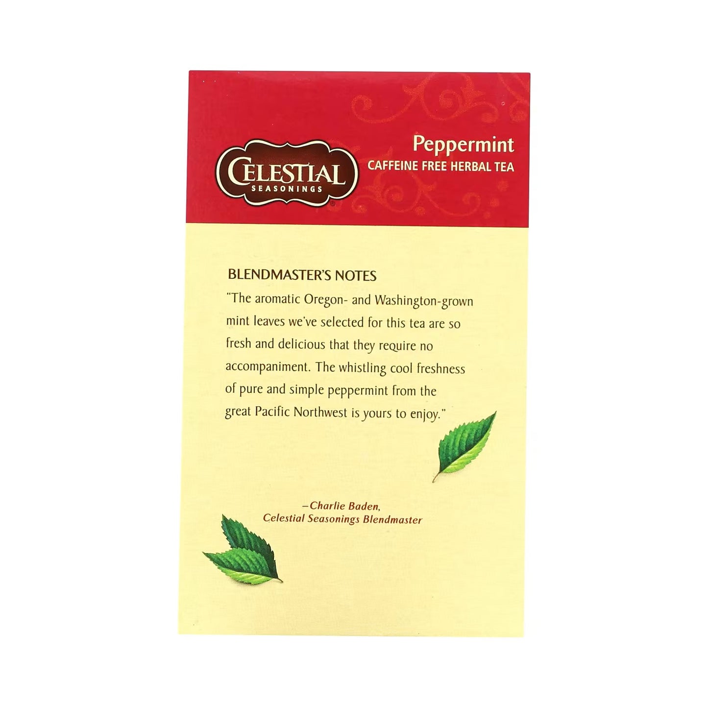 Celestial Seasonings, Herbal Tea, Peppermint, Caffeine Free, 40 Tea Bags