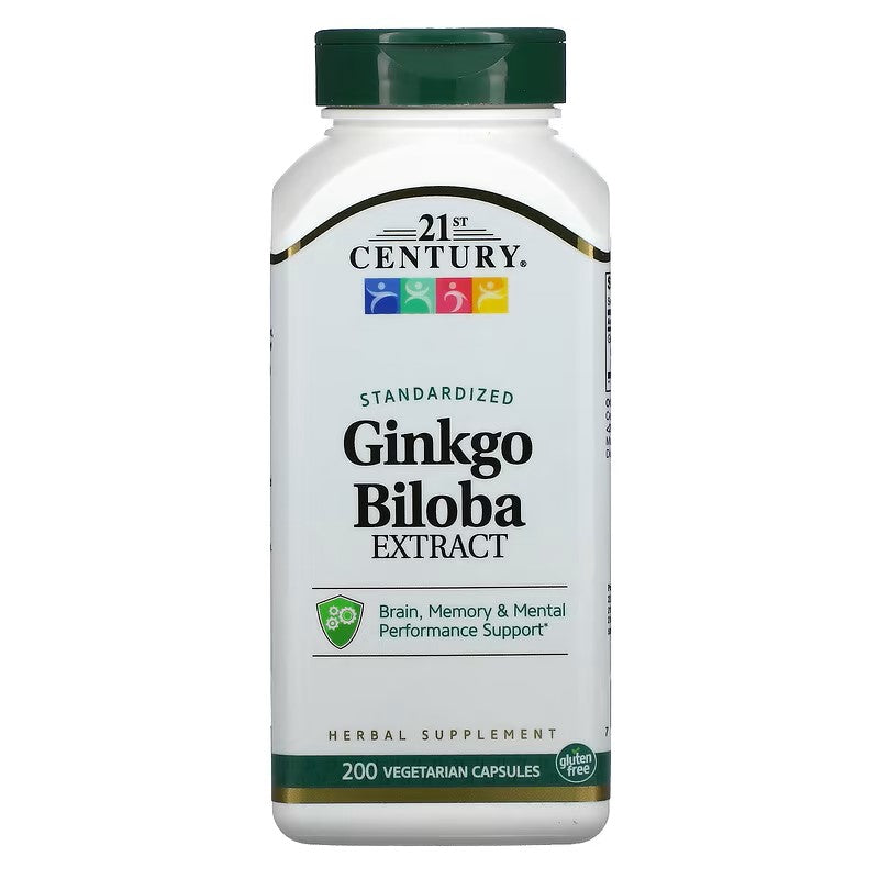21st Century, Ginkgo Biloba Extract, Standardized, 60 mg