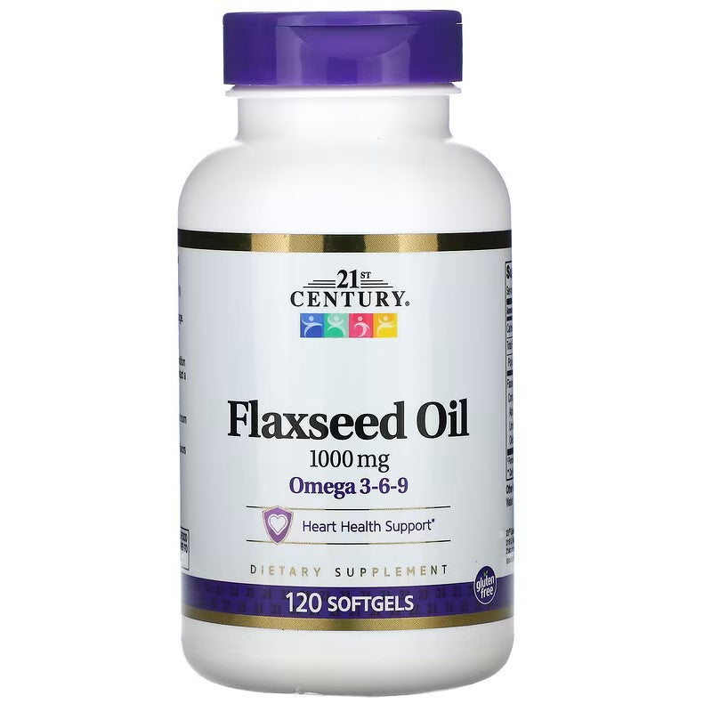 21st Century, Flaxseed Oil, 1,000 mg, 60 Softgels