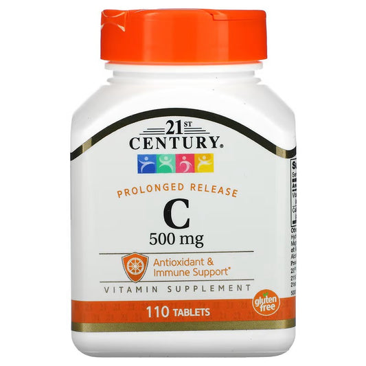 21st Century, Vitamin C, Prolonged Release, 500 mg