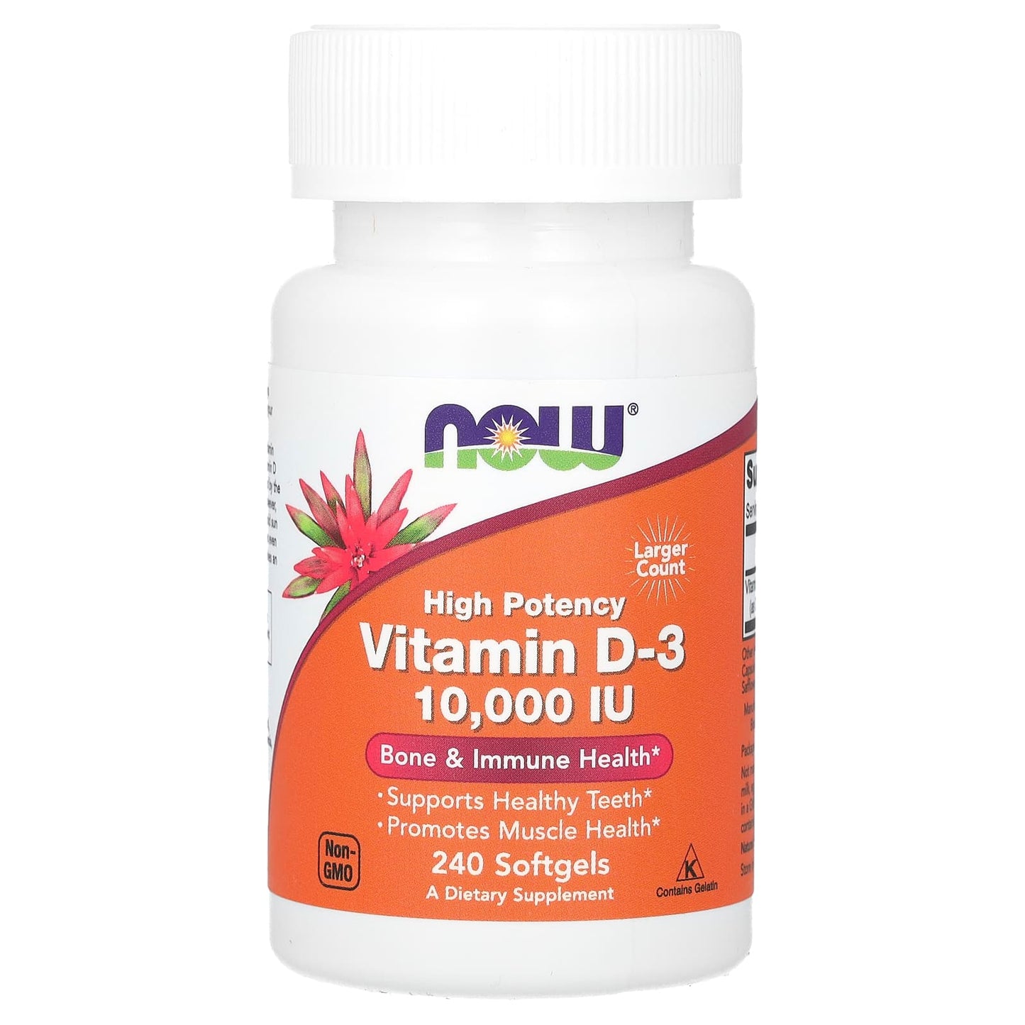 NOW Foods, Vitamin D-3, High Potency, 10,000 IU