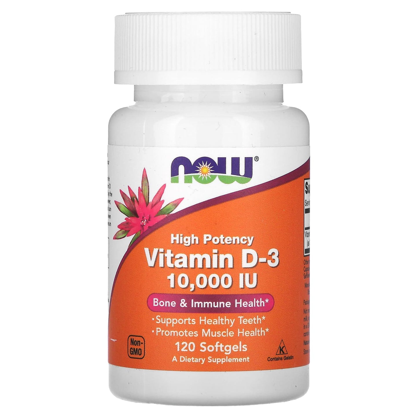 NOW Foods, Vitamin D-3, High Potency, 10,000 IU