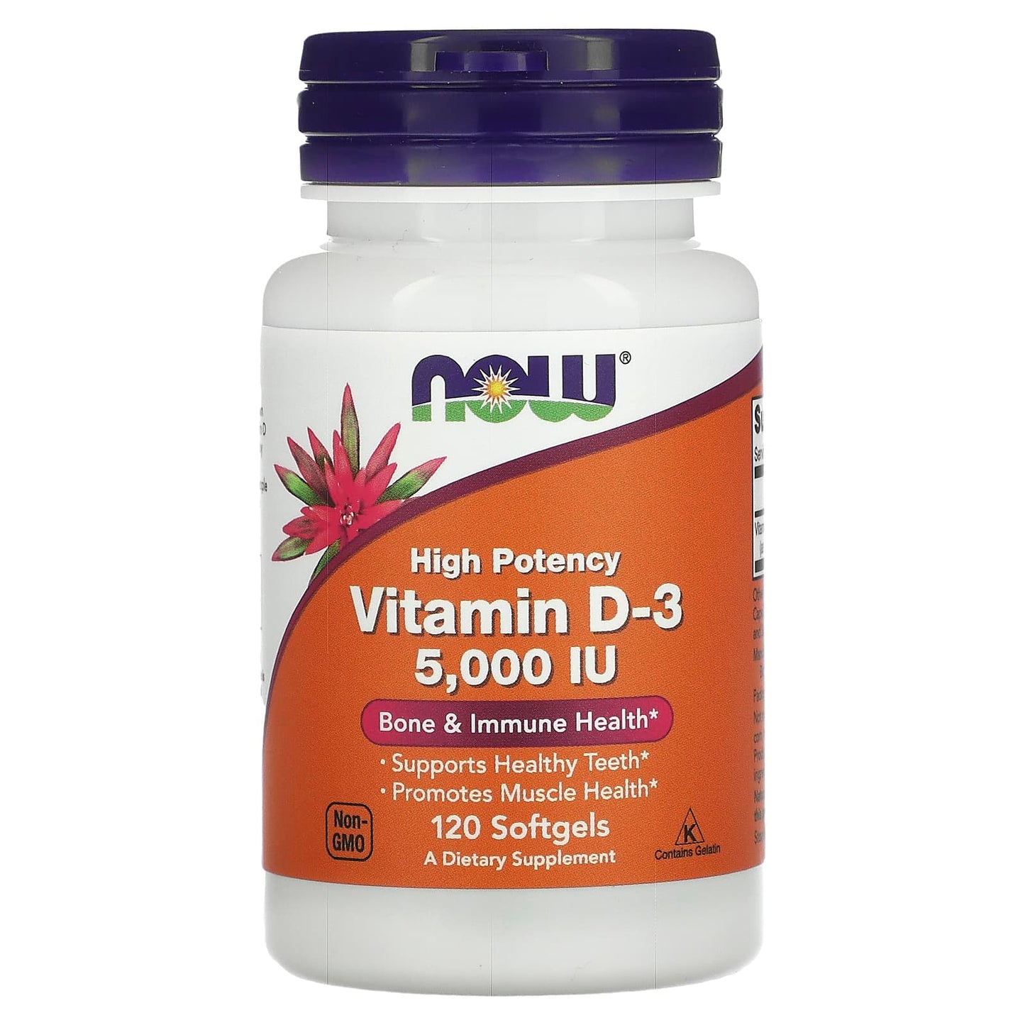 NOW Foods, Vitamin D-3, High Potency, 5,000 IU