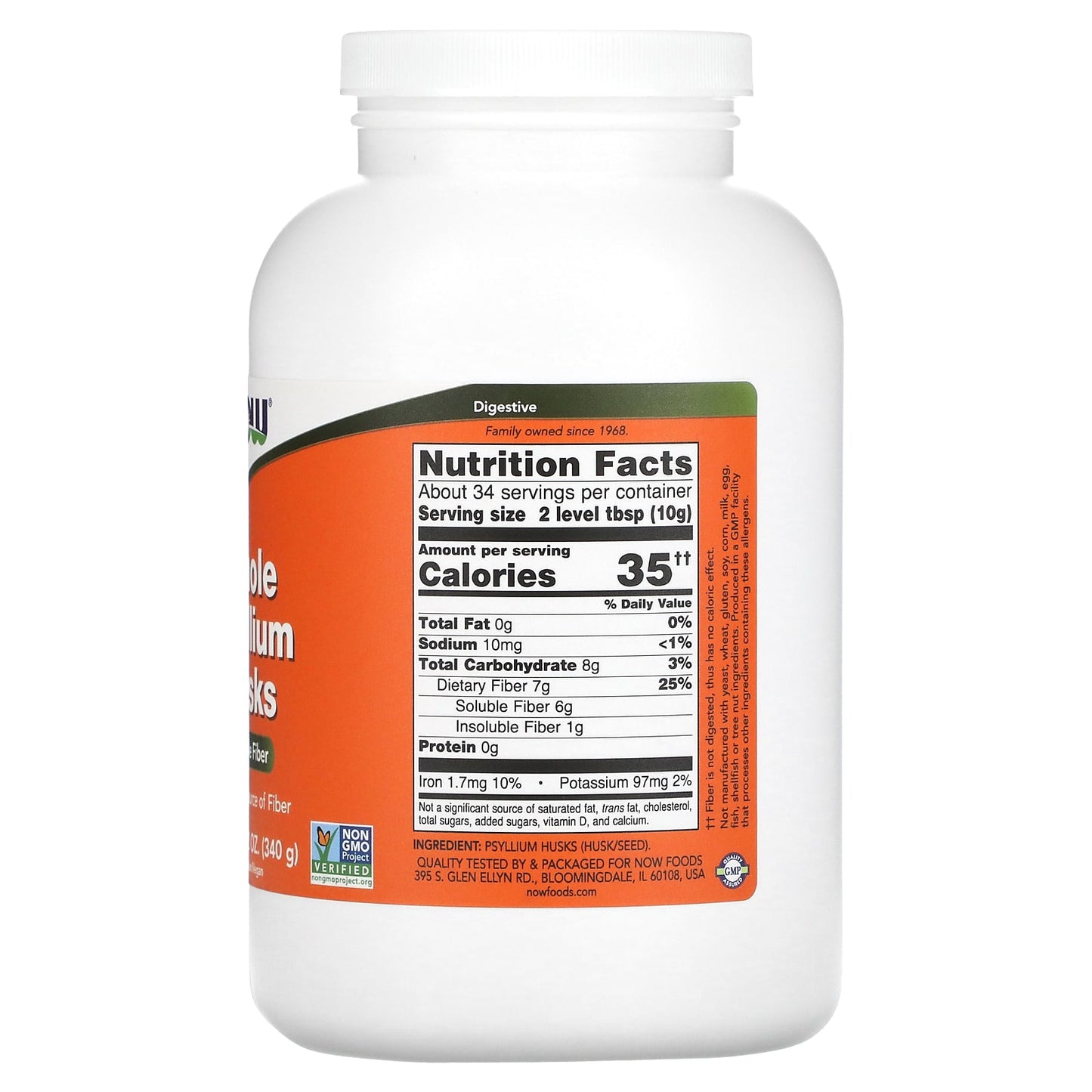 NOW Foods, Whole Psyllium Husks
