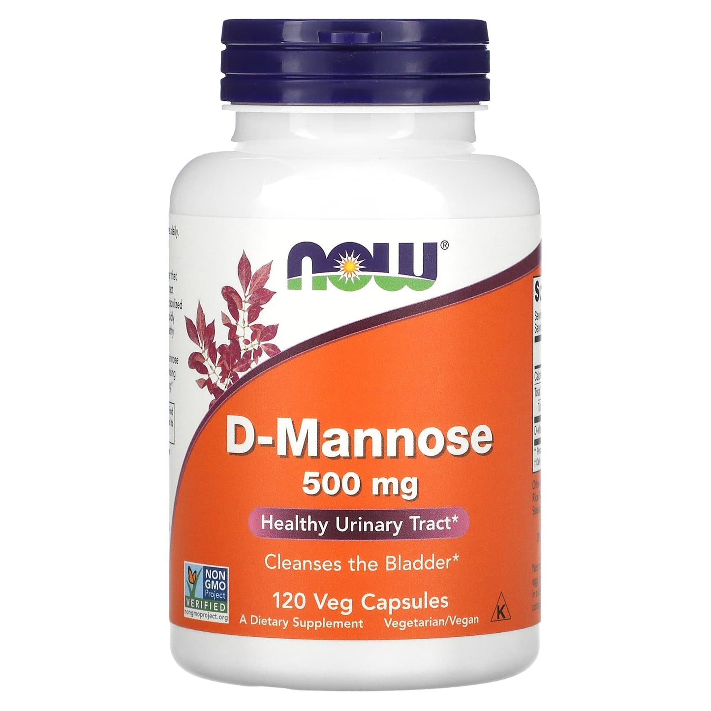 NOW Foods, D-Mannose, 1,500 mg (500 mg per Capsule)