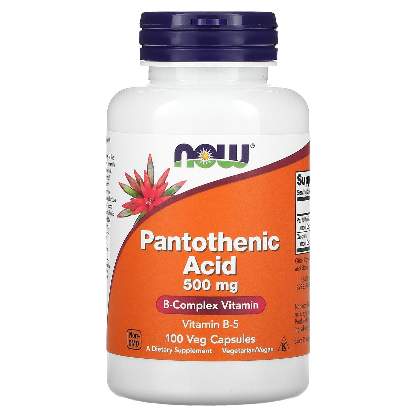 NOW Foods, Pantothenic Acid, 500 mg