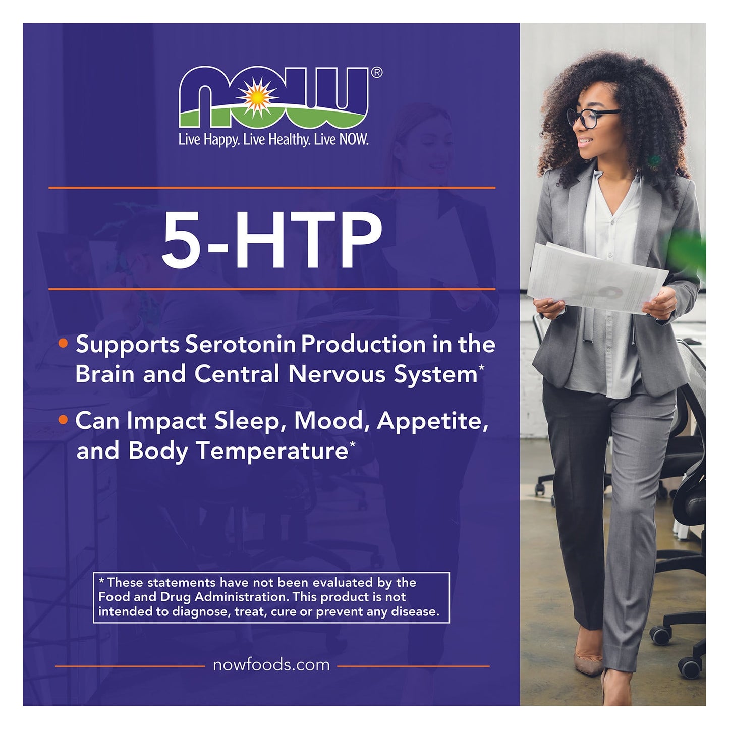 NOW Foods, 5-HTP, 100 mg