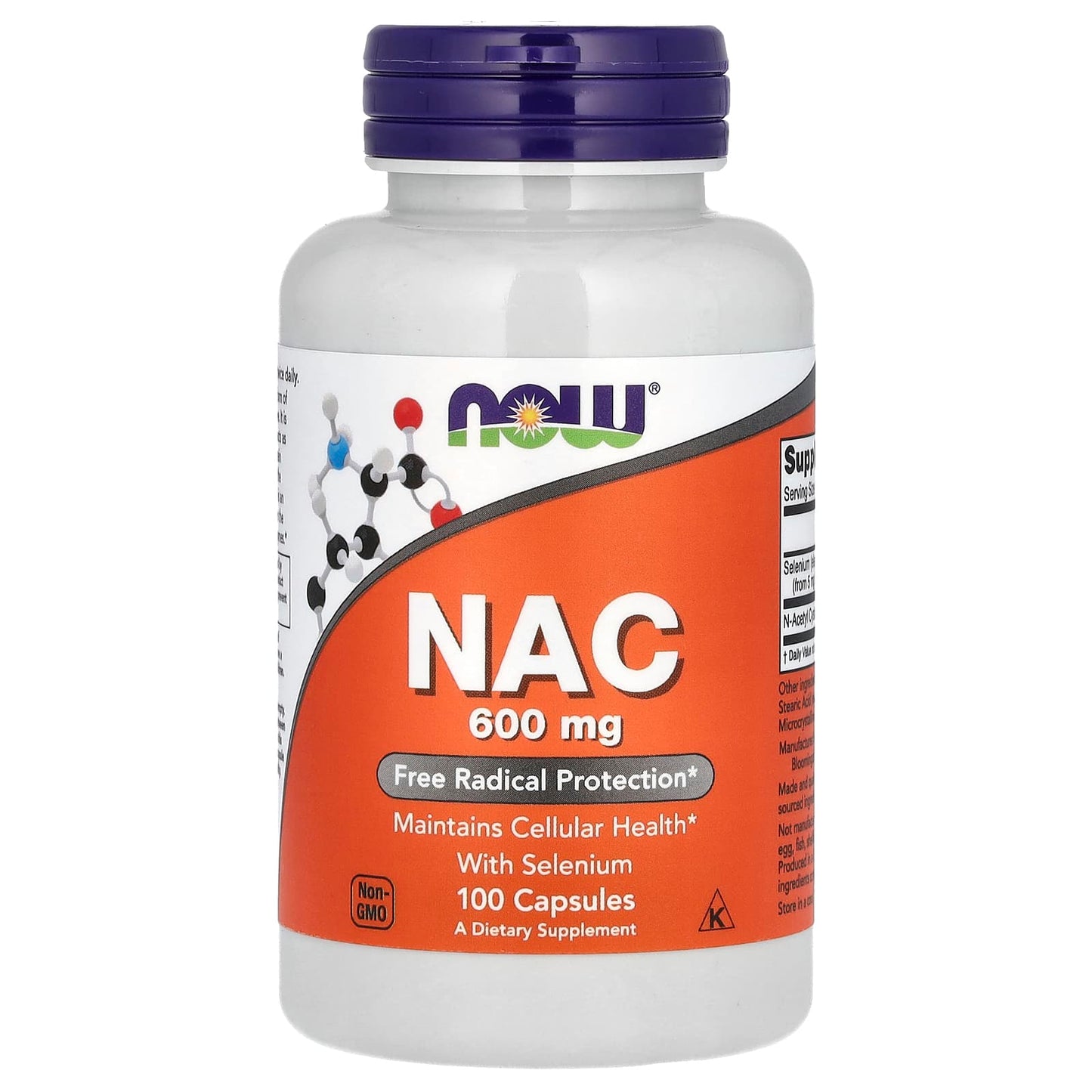NOW Foods, NAC with Selenium, 600 mg