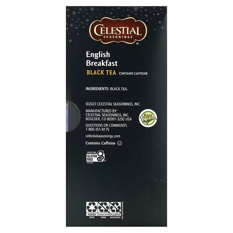 Celestial Seasonings, Black Tea, English Breakfast, 20 Tea Bags