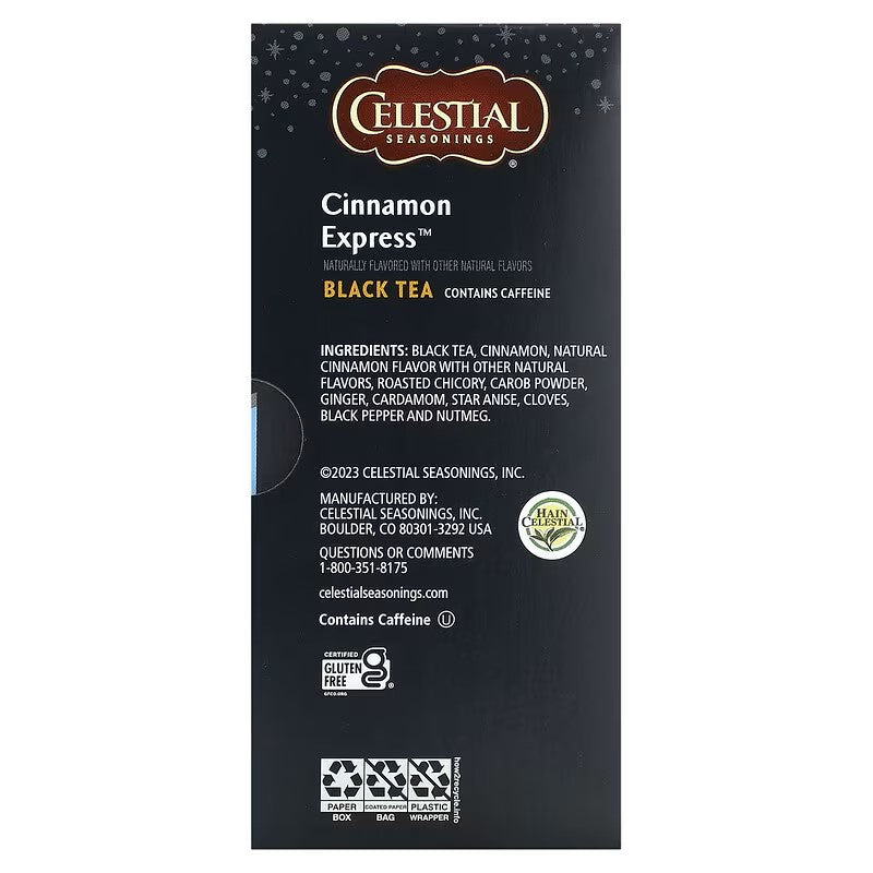 Celestial Seasonings, Black Tea, Cinnamon Express, 20 Tea Bags