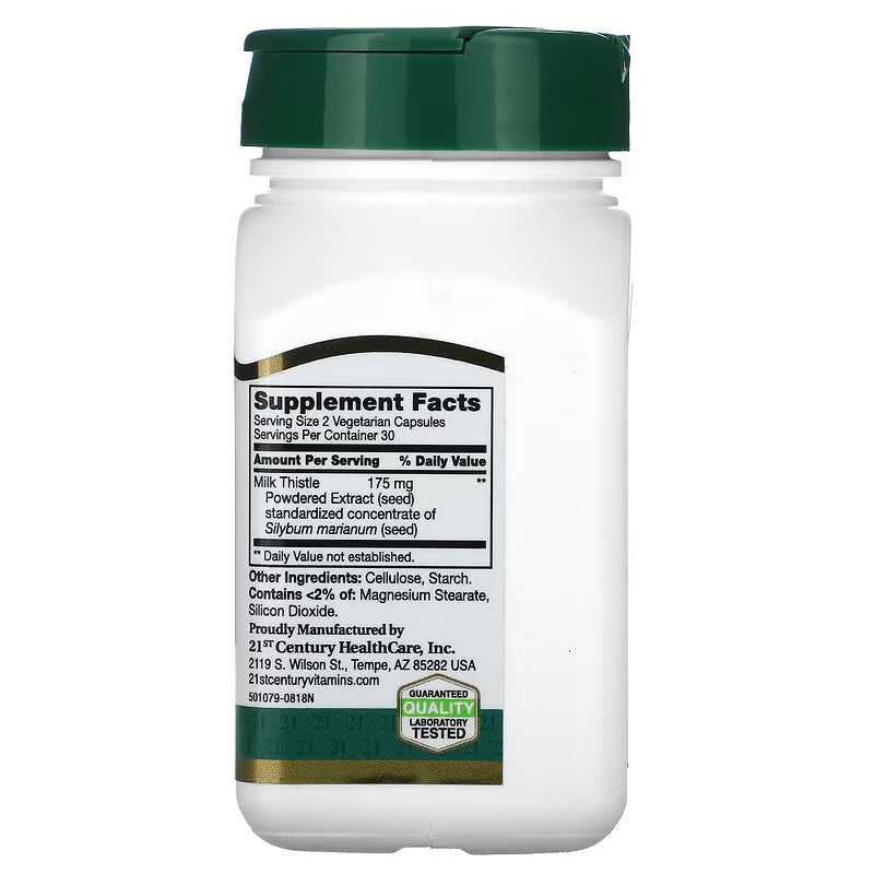 21st Century, Standardized Milk Thistle Extract, 175 mg
