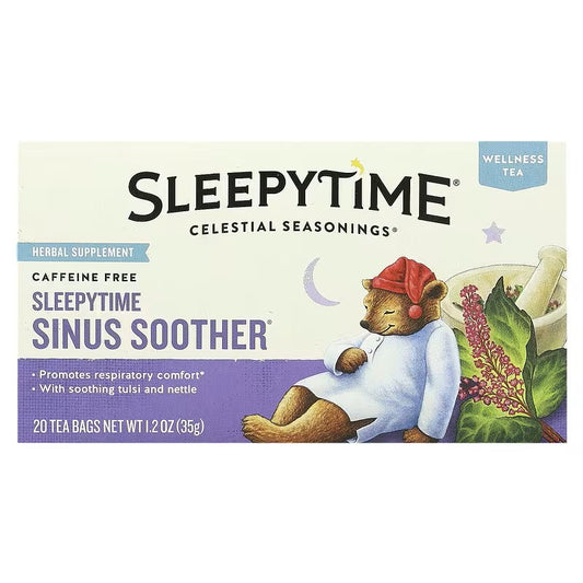 Celestial Seasonings, Wellness Tea, Sleepytime Sinus Soother, Caffeine Free, 20 Tea Bags