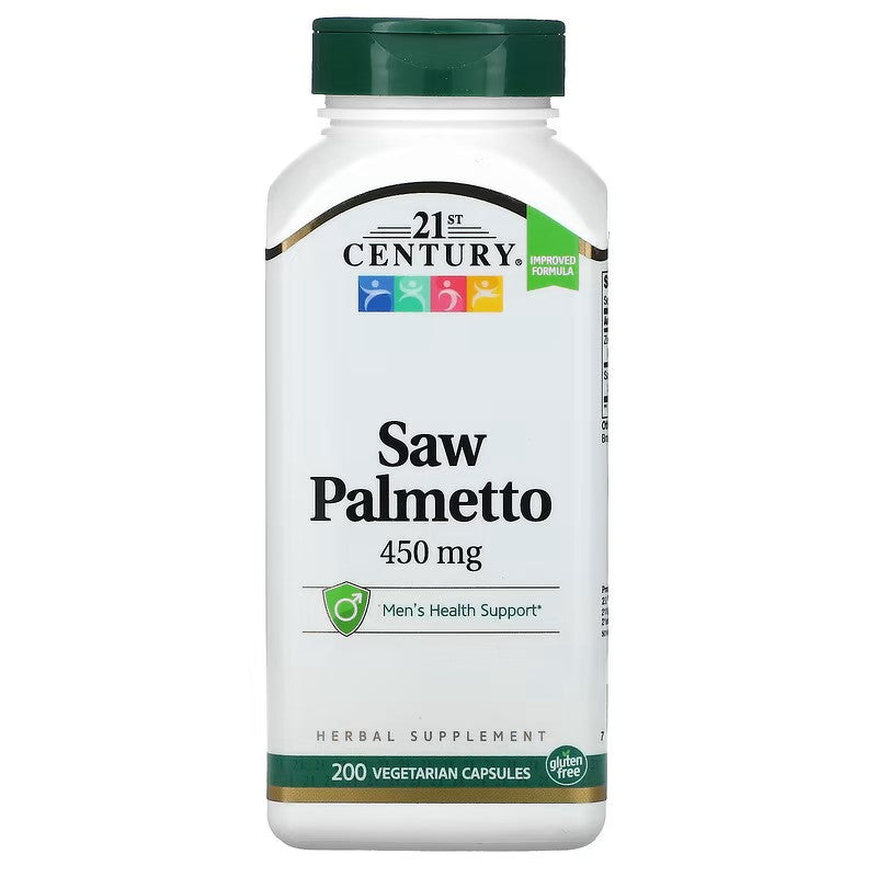 21st Century, Saw Palmetto, 450 mg, 60 Vegetarian Capsules