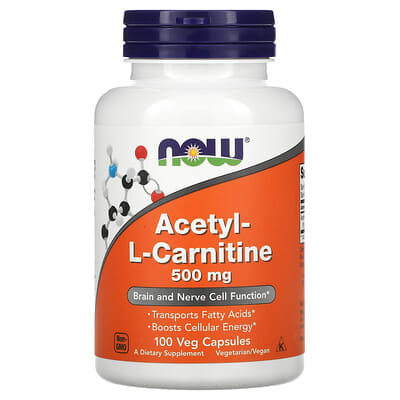 NOW Foods, Acetyl-L- Carnitine, 500 mg