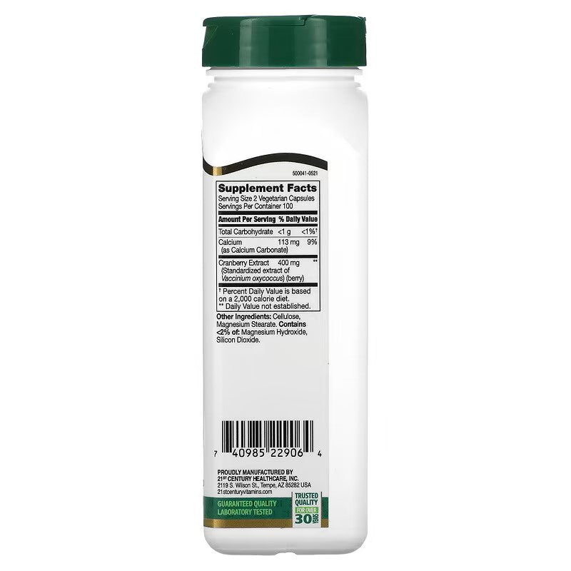 21st Century, Cranberry Extract, Standardized