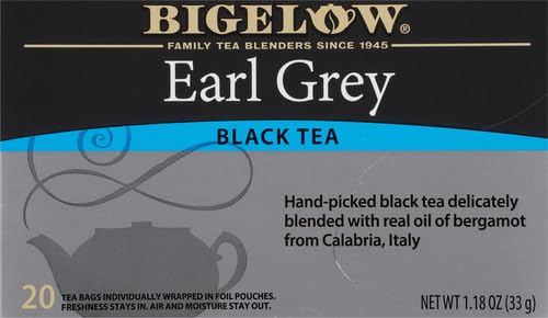Bigelow Tea, Earl Grey Black Tea, 20 Tea Bags (33 g)
