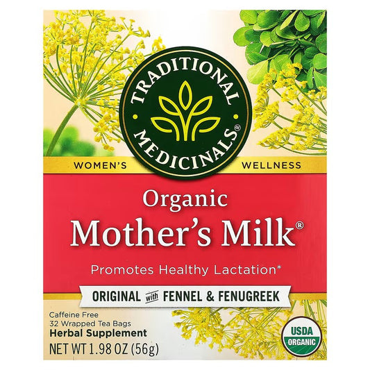 Traditional Medicinals, Organic Mother's Milk®, Original with Fennel & Fenugreek, Caffeine Free