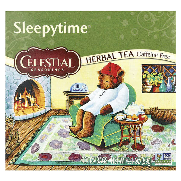 Celestial Seasonings, Herbal Tea, Sleepytime®, Caffeine Free, 40 Tea Bags
