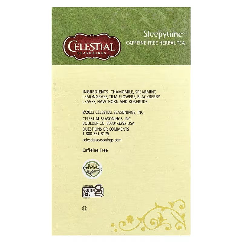 Celestial Seasonings, Herbal Tea, Sleepytime®, Caffeine Free, 40 Tea Bags