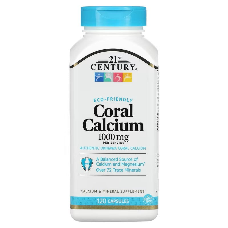 21st Century, Coral Calcium, 1,000 mg, 120 Capsules (250 mg per Capsule)