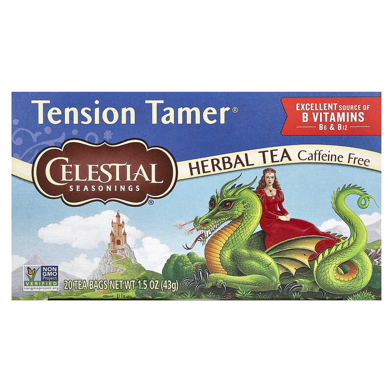 Celestial Seasonings, Herbal Tea, Tension Tamer®, Caffeine Free, 20 Tea Bags