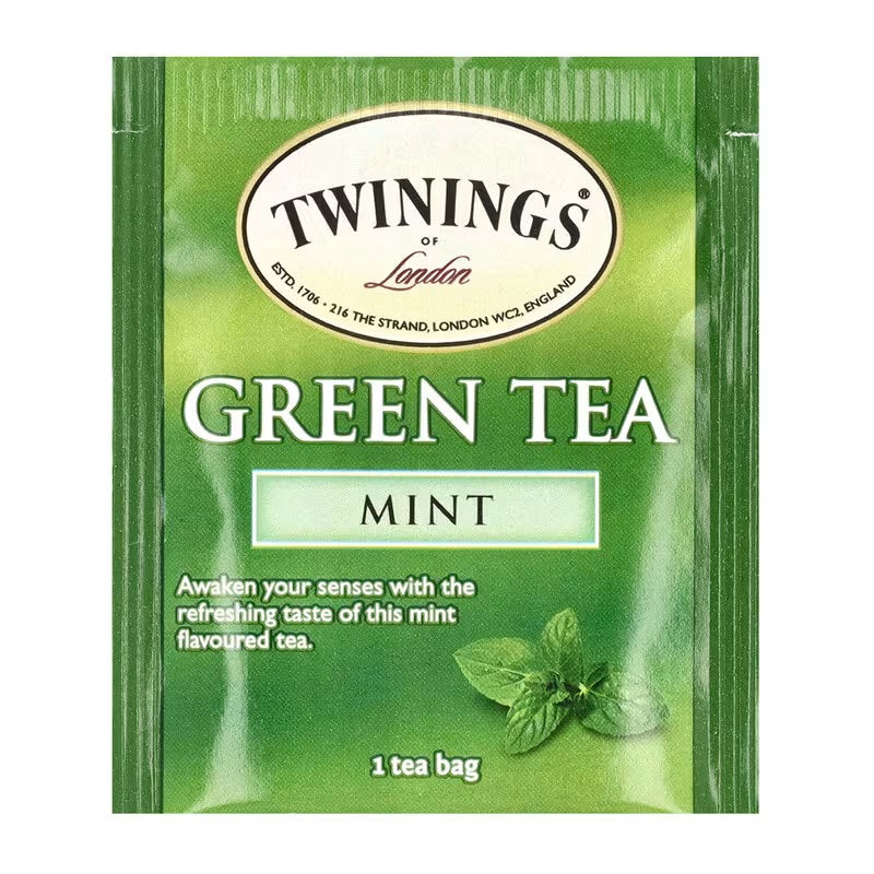 Twinings, Flavored Green Tea, Mint, 20 Tea Bags