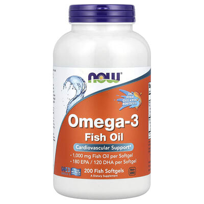 NOW Foods, Omega-3 Fish Oil, 1000 mg
