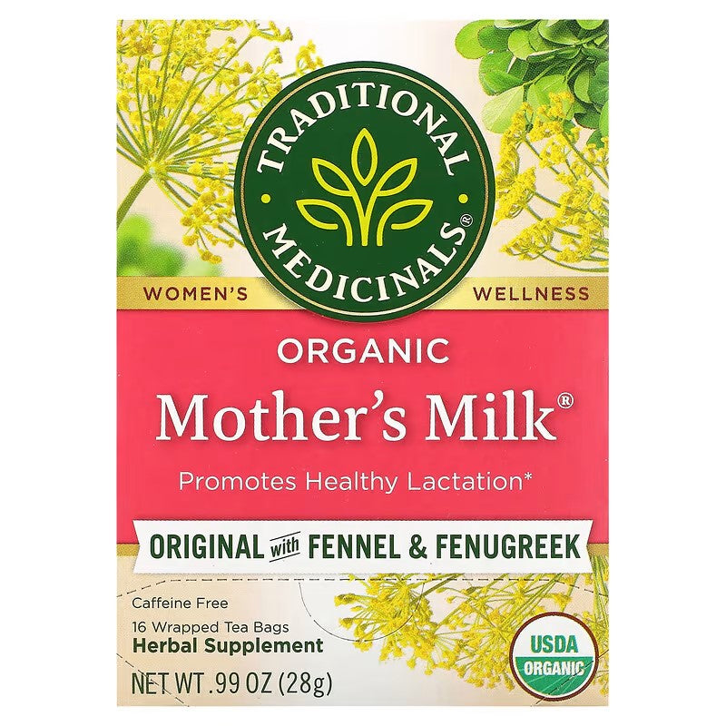 Traditional Medicinals, Organic Mother's Milk®, Original with Fennel & Fenugreek, Caffeine Free