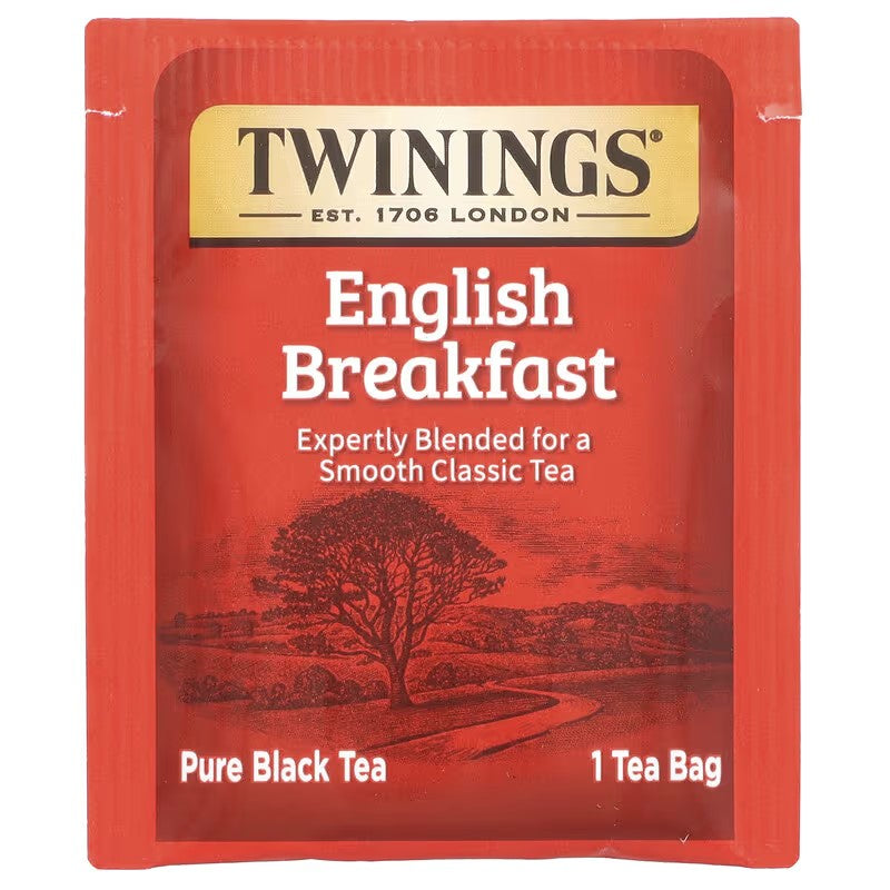 Twinings, Pure Black Tea, English Breakfast, 25 Tea Bags