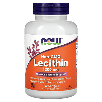 NOW Foods, Non-GMO Lecithin, 3,600 mg (1,200 mg per Softgel)