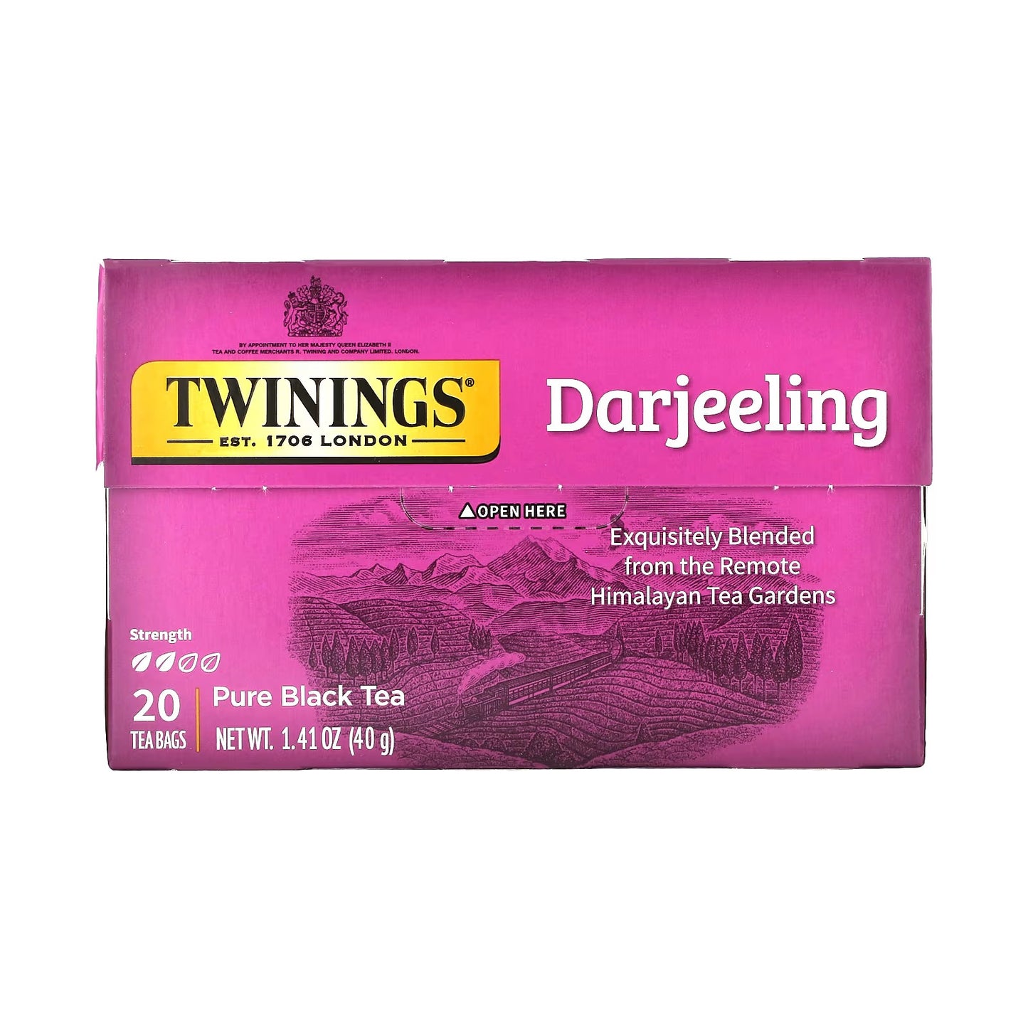 Twinings, Pure Black Tea, Darjeeling, 20 Tea Bags