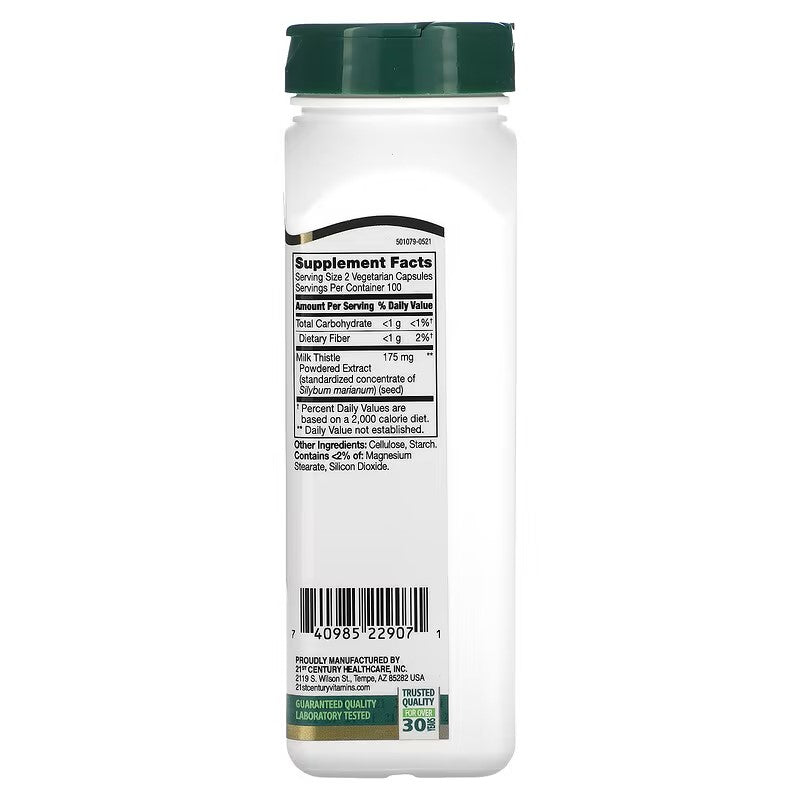 21st Century, Standardized Milk Thistle Extract, 175 mg