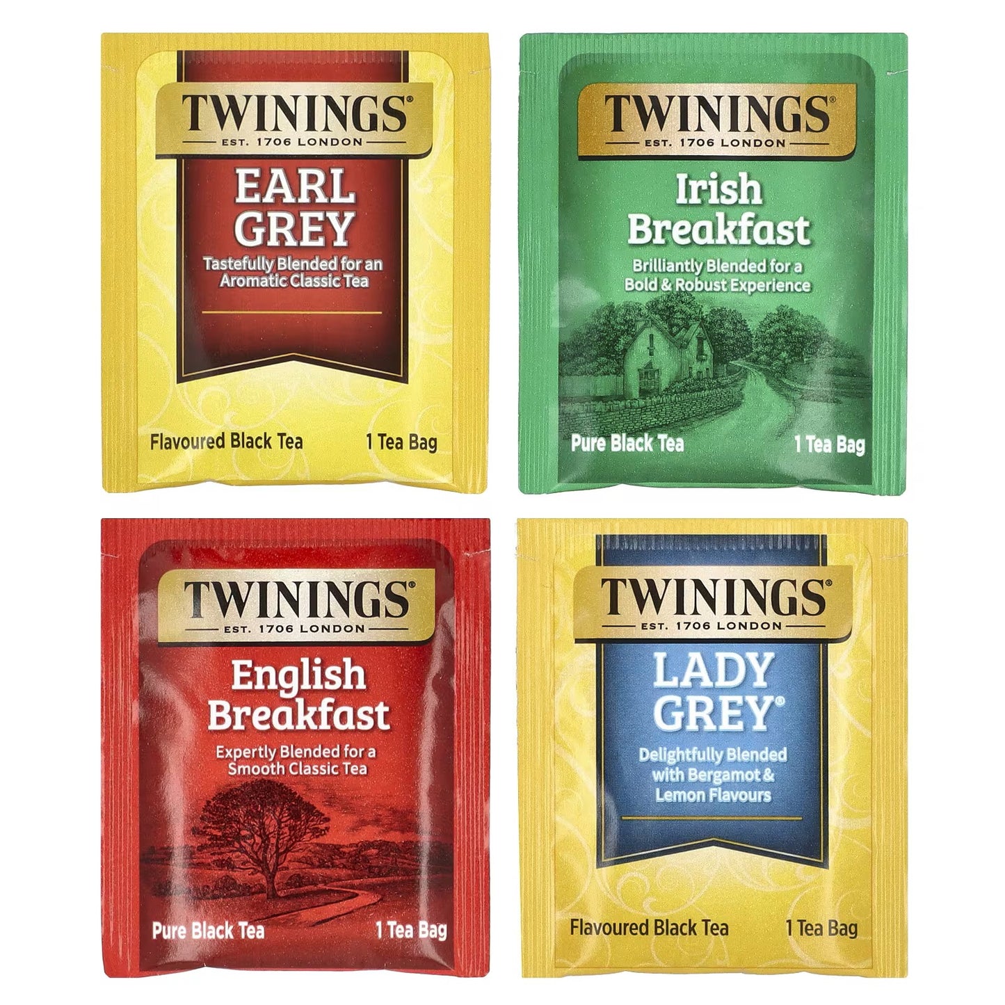 Twinings, Black Tea, Variety Pack, 20 Tea Bags