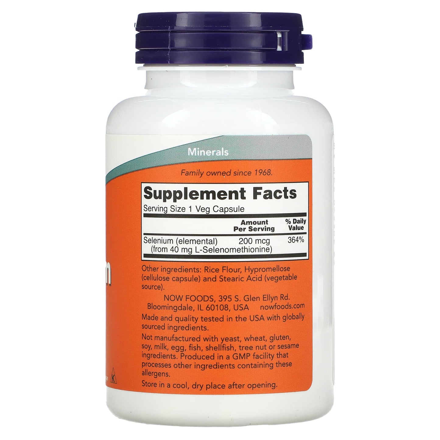 NOW Foods, Selenium, 200 mcg