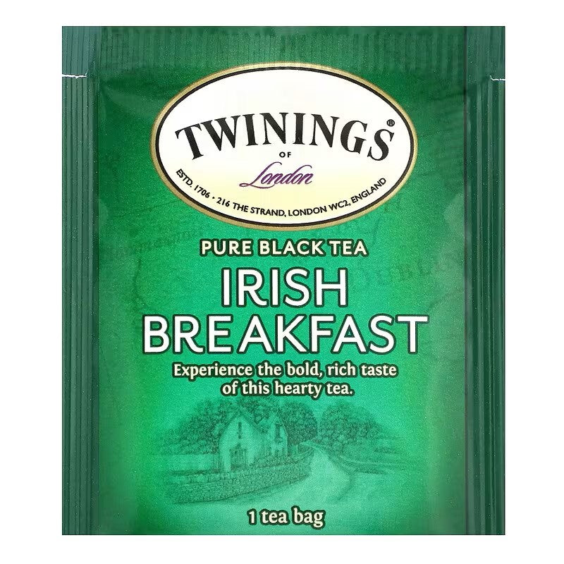 Twinings, Pure Black Tea, Irish Breakfast, 20 Tea Bags