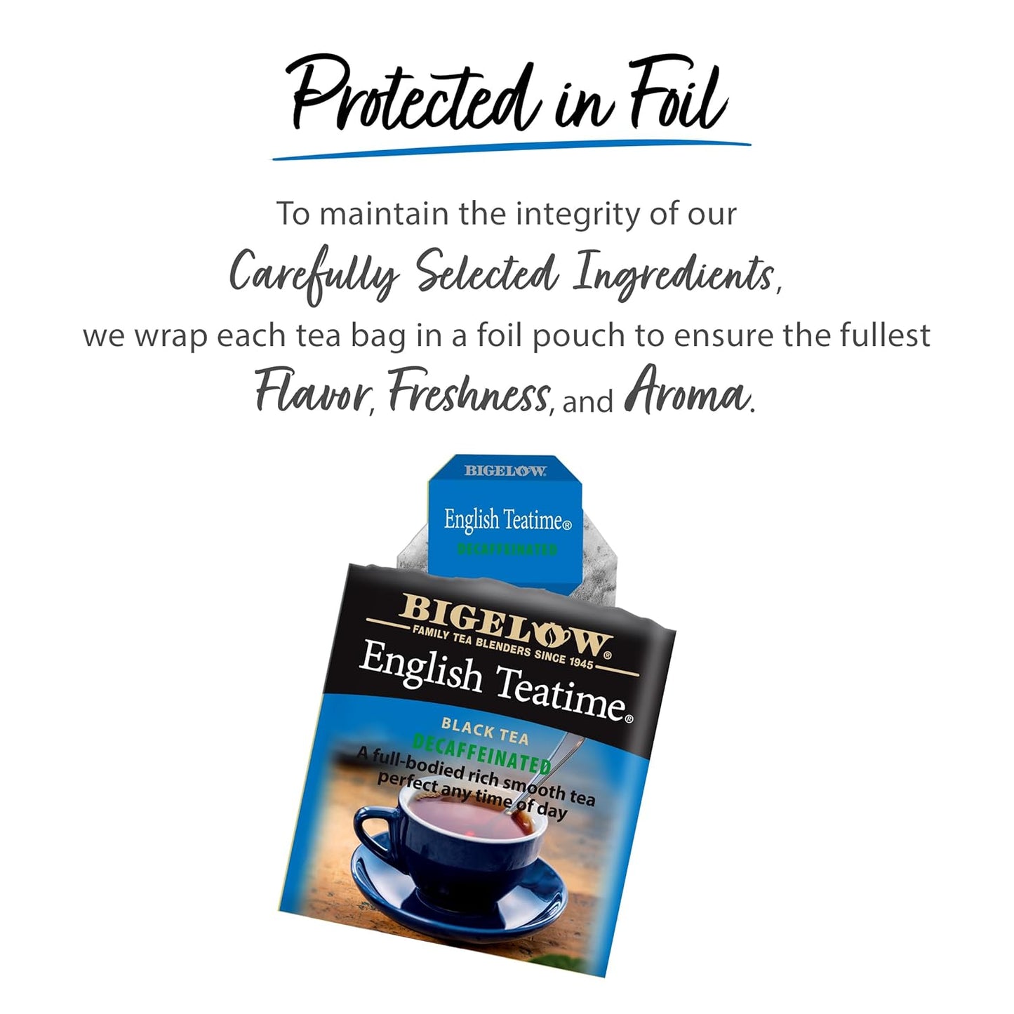 Bigelow Tea, Decaffeinated English Teatime Black Tea, 20 Tea Bags (39 g)