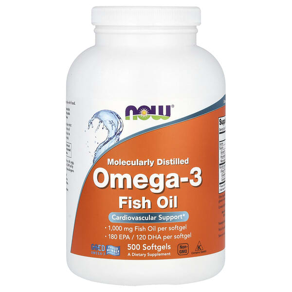 NOW Foods, Omega-3 Fish Oil, 1000 mg
