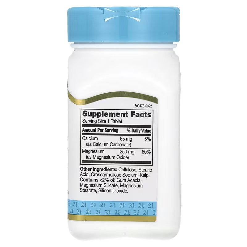 21st Century, Magnesium, 250 mg