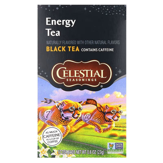 Celestial Seasonings, Energy Tea, Black Tea, 12 Tea Bags