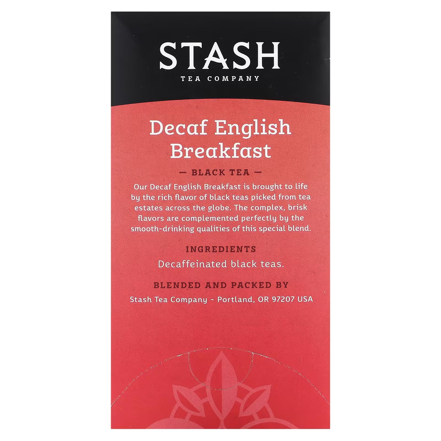 Stash Tea, Black Tea, Decaf, English Breakfast, 18 Tea Bags, 1.2 oz (36 g)