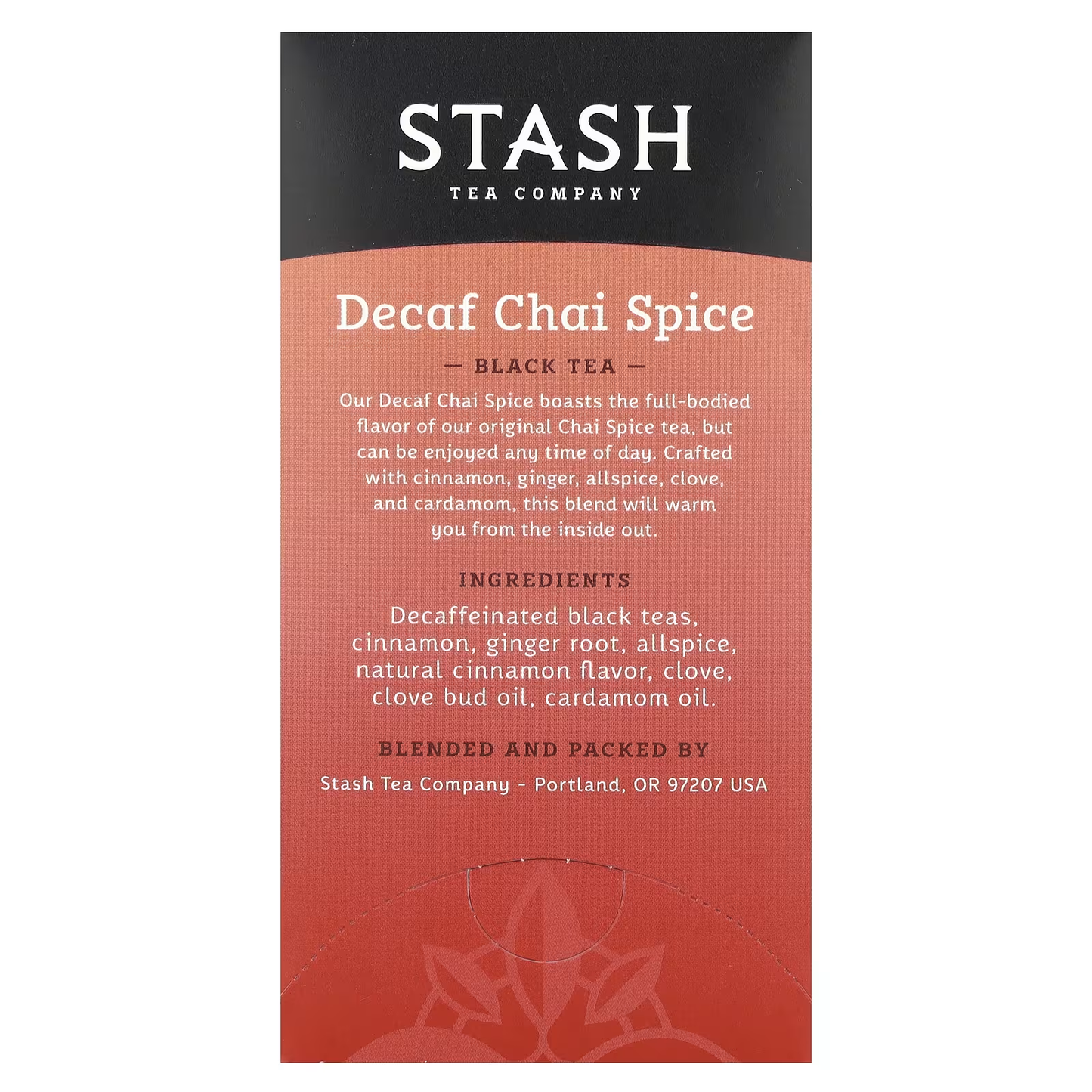 Stash Tea, Black Tea, Decaf Chai Spice, 18 Tea Bags, 1.1 oz (33 g)