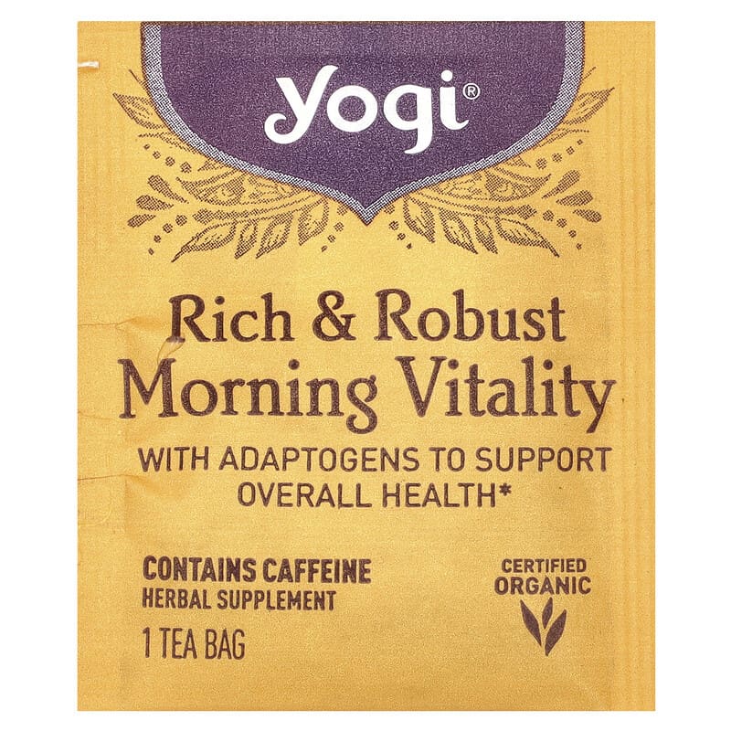 Yogi Tea, Rich & Robust Morning Vitality, 16 Tea Bags