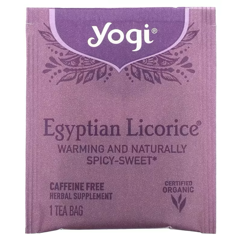 Yogi Tea, Egyptian Licorice, Caffeine Free, 16 Tea Bags