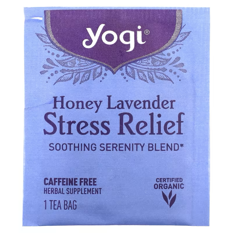 Yogi Tea, Stress Relief, Honey Lavender, Caffeine Free 16 Tea Bags