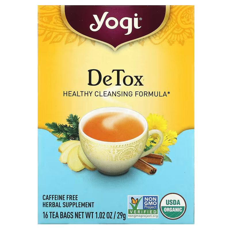 Yogi Tea, Detox, Caffeine Free, 16 Tea Bags